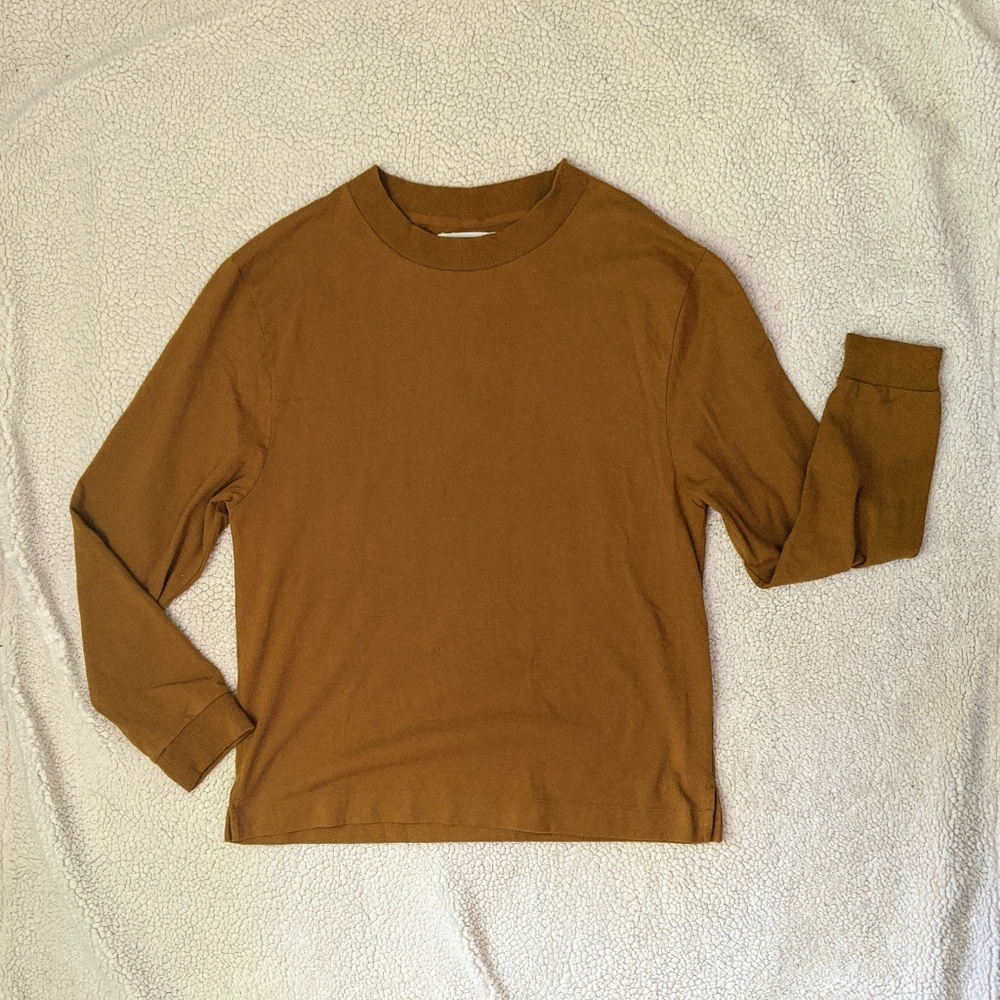 MHL. BY MARGARET HOWELL WIDE CREW SWEAT
OCHRE